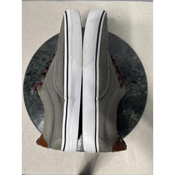 Vans Sneakers Aztec Print Men’s Size 8.5 Laceup Charcoal Canvas Shoes - Picture 6 of 9